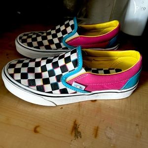Vans old school multicolor slip ins